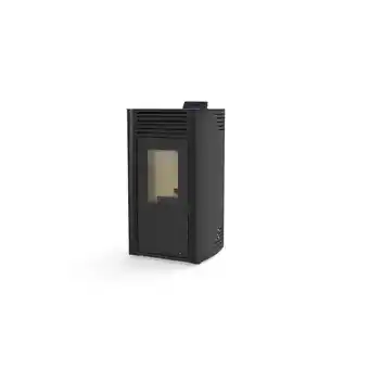 BigMat Estufa de pellet first 12 kw canalizable negra oferta