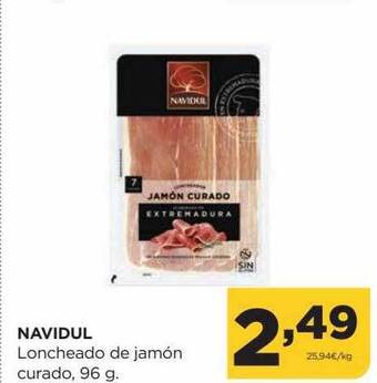 Alimerka Navidul loncheado de jamón curado oferta