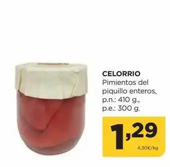 Alimerka Celorrio pimientos del piquillo enteros oferta