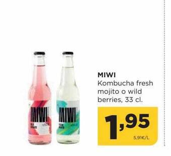 Alimerka Miwi kombucha fresh mojito o wild berries oferta