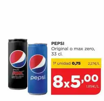 Alimerka Pepsi original o max zero oferta