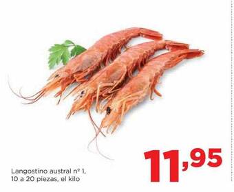 Alimerka Langostino austral n°1 10 a 20 piezas oferta
