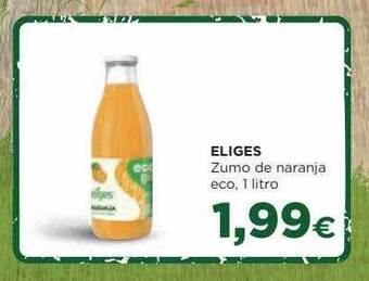 Alimerka Eliges zumo de naranja eco oferta