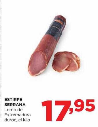 Alimerka Estirpe serrana lomo de extremadura duroc oferta