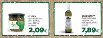 Alimerka Eliges guisantes eco oleoestepa aceite de oliva virgen extra ecológico oferta