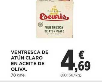 Supercor Ventresca de atún claro en aceite de oliva oferta