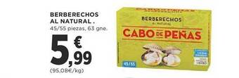 Supercor Berberechos al natural oferta