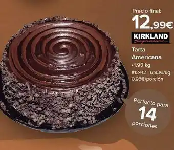 Costco Kirkland signature tarta americana oferta