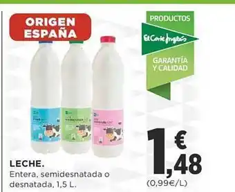 Supercor Leche entera, semidesnatada o desnatada oferta