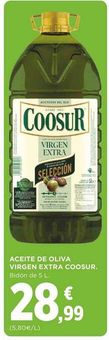 Supercor Aceite de oliva virgen extra coosur oferta