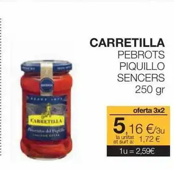 Plusfresc Carretilla pebrots piquillo sencers oferta