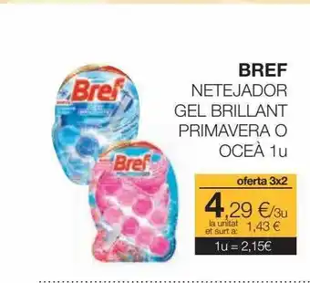 Plusfresc Bref netejador gel brillant primavera o oceà oferta
