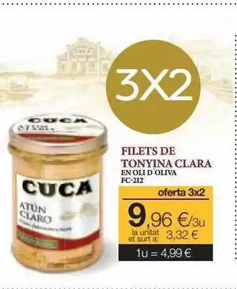 Plusfresc Filets de tonyina clara on oli d'oliva oferta