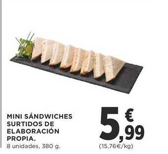 Supercor Mini sándwiches surtidos de elaboración propia oferta