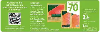 Supercor 2a unidad -70% salmóñ ahumado o carpaccio de bacalao la balinesa oferta