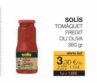 Plusfresc Solís tomàquet fregit oli oliva oferta