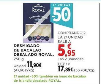 Supercor 2a unidad -50% desmigado de bacalao desalado royal oferta