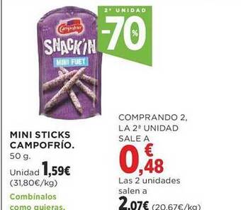 Supercor Exprés 2a unidad -70% mini sticks campofrío oferta