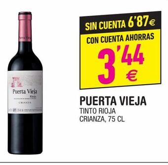 BM Supermercados Vino tinto puerta vieja oferta