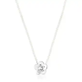 Collar de perlas y plata fragile nature
