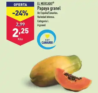 ALDI Papaya Granel oferta