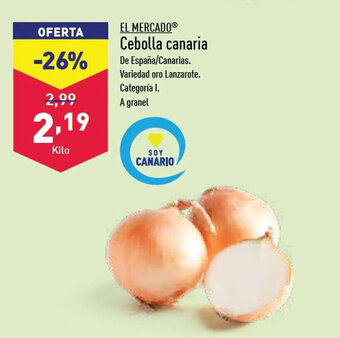 ALDI Cebolla Canaria oferta
