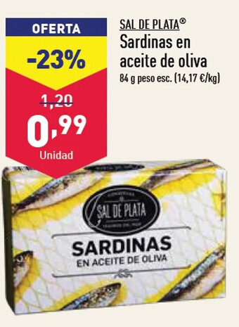 ALDI Sardinas en Aceite de Oliva oferta