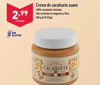 ALDI Crema de Cacahuete Suave oferta