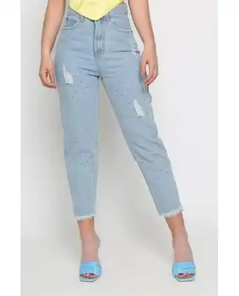 New Blanco Jeans mom brillos oferta