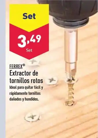 ALDI Extractor de Tornillos Rotos oferta