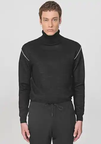 Antony Morato Jersey de cuello alto de cálido hilado mezcla de lana oferta