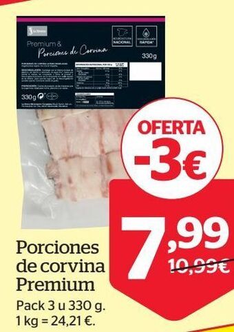 La Sirena Porciones de corvina premium oferta