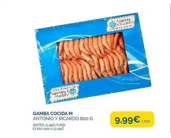 Cash Ecofamilia Gamba cocida m antonio y ricardo oferta