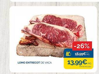 Cash Ecofamilia Lomo entrecot de vaca oferta