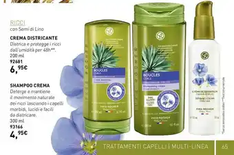 Yves Rocher Ricci con semi di lino crema districante shampoo crema oferta