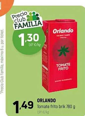 Coviran Orlando tomate frito brik oferta