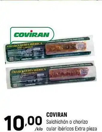 Coviran Salchichón o chorizo cular ibéricos extra pieza oferta