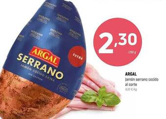 Coviran Argal jamón serrano cocido al corte oferta