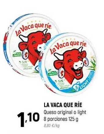 Coviran La vaca que ríe queso original o light oferta