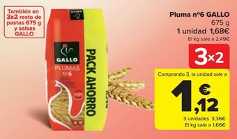Carrefour Pluma nª6 gallo oferta