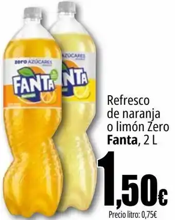 Unide Market Refresco de naranja o limón zero fanta oferta