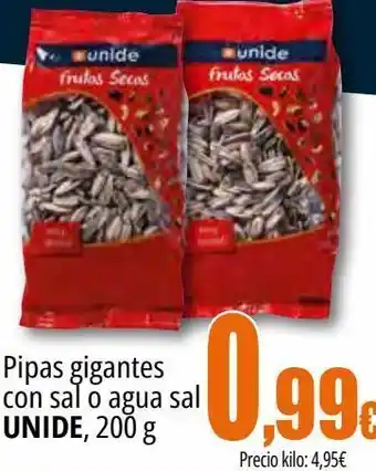 Unide Market Pipas gigantes con sal o agua sal unide oferta