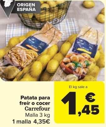 Carrefour Patata para freír o cocer carrefour oferta