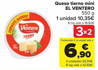 Carrefour Queso tierno mini el ventero oferta