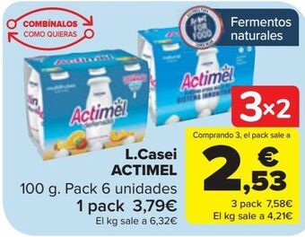 Carrefour L.casei actimel oferta