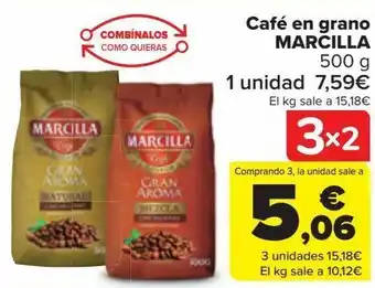 Café en grano marcilla