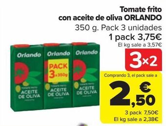 Carrefour Tomate frito con aceite de oliva orlando oferta