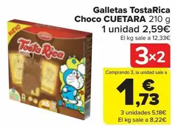 Carrefour Galletas tostarica choco cuetara oferta