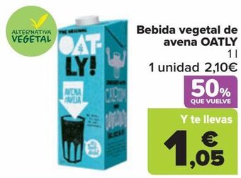Carrefour Bebida vegetal de avena oatly oferta