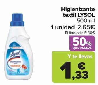 Carrefour Higienizante textil lysol oferta